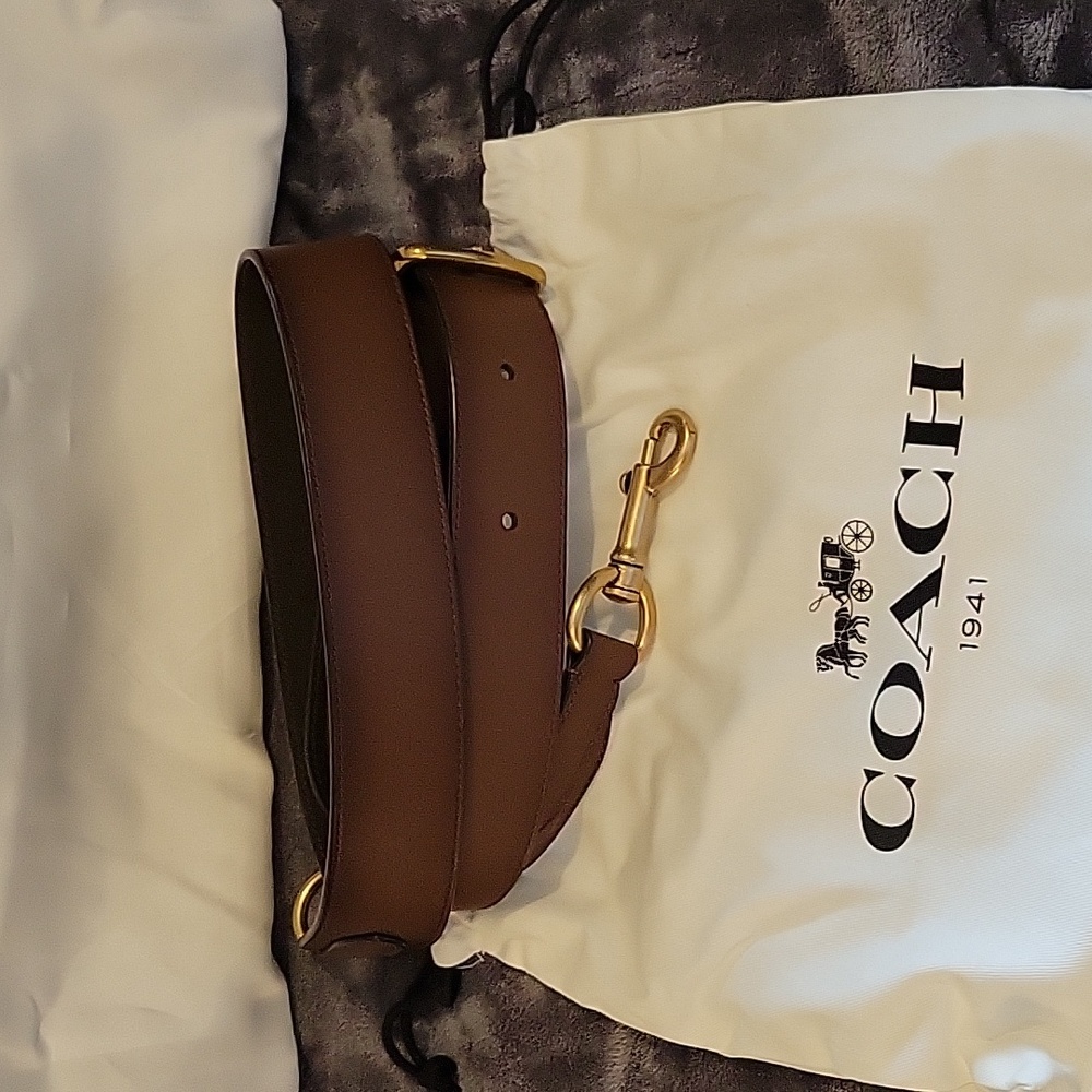 Coach leather bag strap